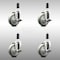 Service Caster 4 Inch 316SS Gray Poly Swivel 1 Inch Expanding Stem Caster Set Brake SCC SCC-SS316EX20S414-PPUB-TLB-1-4 - alternate 1